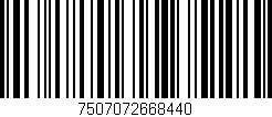 Código de barras (EAN, GTIN, SKU, ISBN): '7507072668440'
