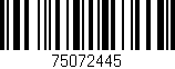 Código de barras (EAN, GTIN, SKU, ISBN): '75072445'