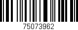 Código de barras (EAN, GTIN, SKU, ISBN): '75073962'