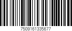Código de barras (EAN, GTIN, SKU, ISBN): '7509161335677'