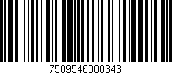 Código de barras (EAN, GTIN, SKU, ISBN): '7509546000343'