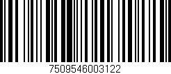 Código de barras (EAN, GTIN, SKU, ISBN): '7509546003122'