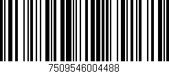 Código de barras (EAN, GTIN, SKU, ISBN): '7509546004488'