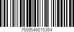 Código de barras (EAN, GTIN, SKU, ISBN): '7509546015354'