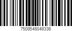 Código de barras (EAN, GTIN, SKU, ISBN): '7509546048338'