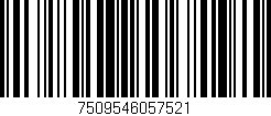 Código de barras (EAN, GTIN, SKU, ISBN): '7509546057521'