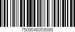 Código de barras (EAN, GTIN, SKU, ISBN): '7509546059099'