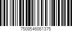 Código de barras (EAN, GTIN, SKU, ISBN): '7509546061375'
