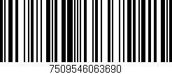 Código de barras (EAN, GTIN, SKU, ISBN): '7509546063690'