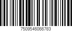 Código de barras (EAN, GTIN, SKU, ISBN): '7509546066783'