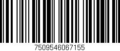 Código de barras (EAN, GTIN, SKU, ISBN): '7509546067155'