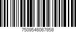 Código de barras (EAN, GTIN, SKU, ISBN): '7509546067858'
