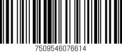 Código de barras (EAN, GTIN, SKU, ISBN): '7509546076614'