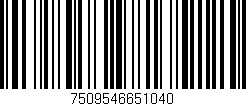 Código de barras (EAN, GTIN, SKU, ISBN): '7509546651040'