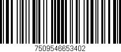 Código de barras (EAN, GTIN, SKU, ISBN): '7509546653402'