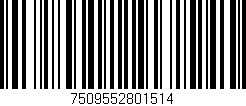 Código de barras (EAN, GTIN, SKU, ISBN): '7509552801514'