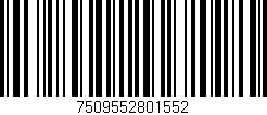 Código de barras (EAN, GTIN, SKU, ISBN): '7509552801552'