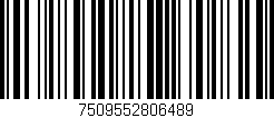 Código de barras (EAN, GTIN, SKU, ISBN): '7509552806489'