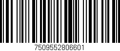 Código de barras (EAN, GTIN, SKU, ISBN): '7509552806601'