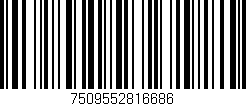 Código de barras (EAN, GTIN, SKU, ISBN): '7509552816686'