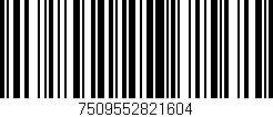Código de barras (EAN, GTIN, SKU, ISBN): '7509552821604'