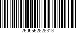 Código de barras (EAN, GTIN, SKU, ISBN): '7509552828818'