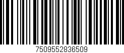 Código de barras (EAN, GTIN, SKU, ISBN): '7509552836509'