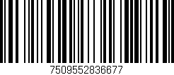 Código de barras (EAN, GTIN, SKU, ISBN): '7509552836677'