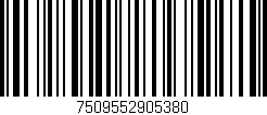 Código de barras (EAN, GTIN, SKU, ISBN): '7509552905380'