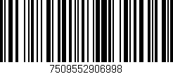 Código de barras (EAN, GTIN, SKU, ISBN): '7509552906998'