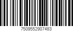 Código de barras (EAN, GTIN, SKU, ISBN): '7509552907483'