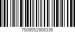 Código de barras (EAN, GTIN, SKU, ISBN): '7509552908336'