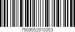 Código de barras (EAN, GTIN, SKU, ISBN): '7509552910353'