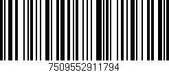 Código de barras (EAN, GTIN, SKU, ISBN): '7509552911794'