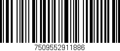 Código de barras (EAN, GTIN, SKU, ISBN): '7509552911886'