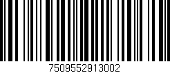 Código de barras (EAN, GTIN, SKU, ISBN): '7509552913002'