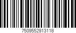 Código de barras (EAN, GTIN, SKU, ISBN): '7509552913118'