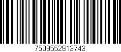 Código de barras (EAN, GTIN, SKU, ISBN): '7509552913743'
