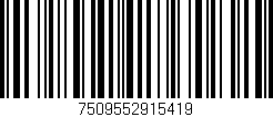 Código de barras (EAN, GTIN, SKU, ISBN): '7509552915419'