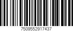 Código de barras (EAN, GTIN, SKU, ISBN): '7509552917437'