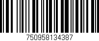 Código de barras (EAN, GTIN, SKU, ISBN): '750958134387'