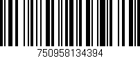 Código de barras (EAN, GTIN, SKU, ISBN): '750958134394'