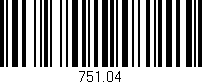 Código de barras (EAN, GTIN, SKU, ISBN): '751.04'