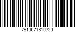 Código de barras (EAN, GTIN, SKU, ISBN): '7510071610730'