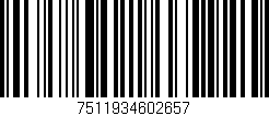 Código de barras (EAN, GTIN, SKU, ISBN): '7511934602657'