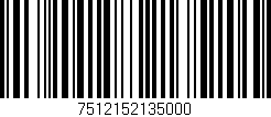Código de barras (EAN, GTIN, SKU, ISBN): '7512152135000'
