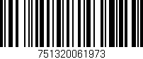 Código de barras (EAN, GTIN, SKU, ISBN): '751320061973'