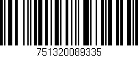 Código de barras (EAN, GTIN, SKU, ISBN): '751320089335'