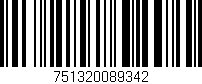Código de barras (EAN, GTIN, SKU, ISBN): '751320089342'