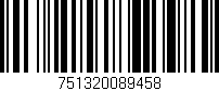 Código de barras (EAN, GTIN, SKU, ISBN): '751320089458'
